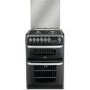 GRADE A2 - Hotpoint CH60DHKFS Harrogate 60cm Double Oven Dual Fuel Cooker - Black