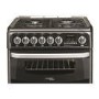 GRADE A2 - Hotpoint CH60DHKFS Harrogate 60cm Double Oven Dual Fuel Cooker - Black