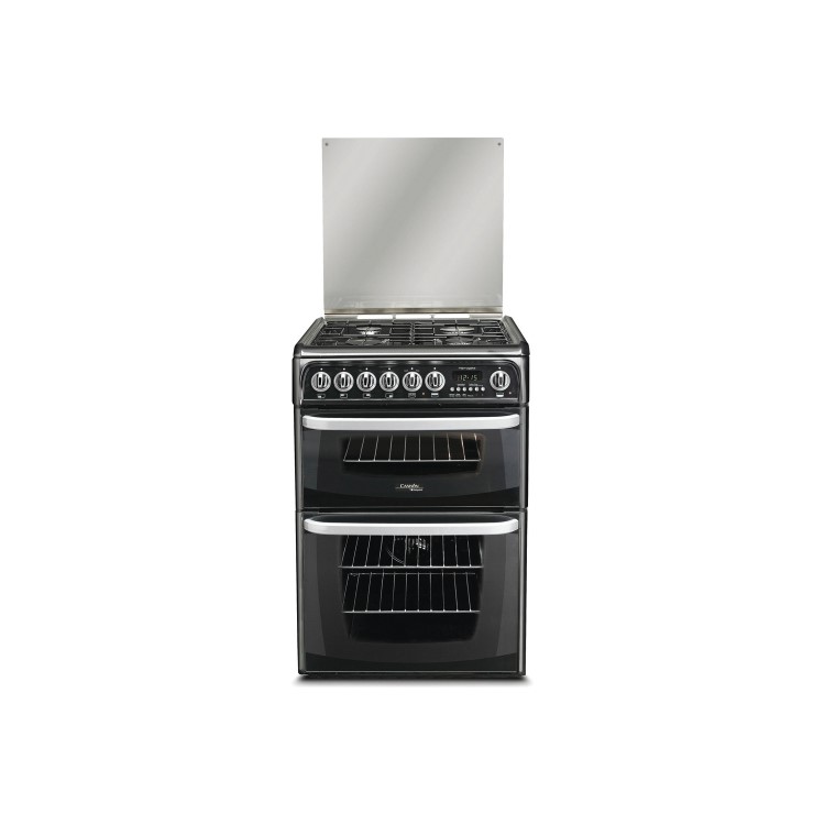 GRADE A2 - Hotpoint CH60DHKF Harrogate Double Oven 60cm Dual Fuel Cooker - Black