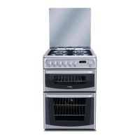 Hotpoint CH60DHSF Harrogate Double Oven 60cm Dual Fuel Cooker in Silver
