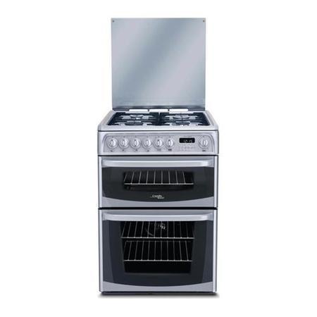 Hotpoint CH60DHSF Harrogate Double Oven 60cm Dual Fuel Cooker in Silver