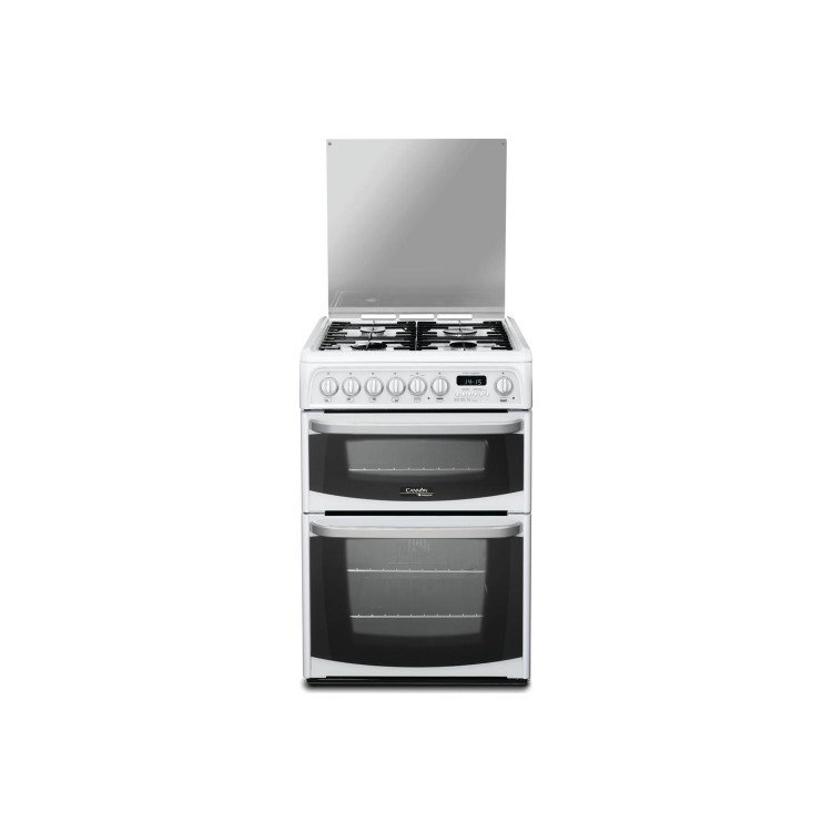 GRADE A2 - Hotpoint CH60DHWFS Harrogate Double Oven 60cm Dual Fuel Cooker - White