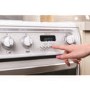 GRADE A2 - Hotpoint CH60DHWFS Harrogate Double Oven 60cm Dual Fuel Cooker - White