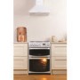 GRADE A2 - Hotpoint CH60DHWFS Harrogate Double Oven 60cm Dual Fuel Cooker - White