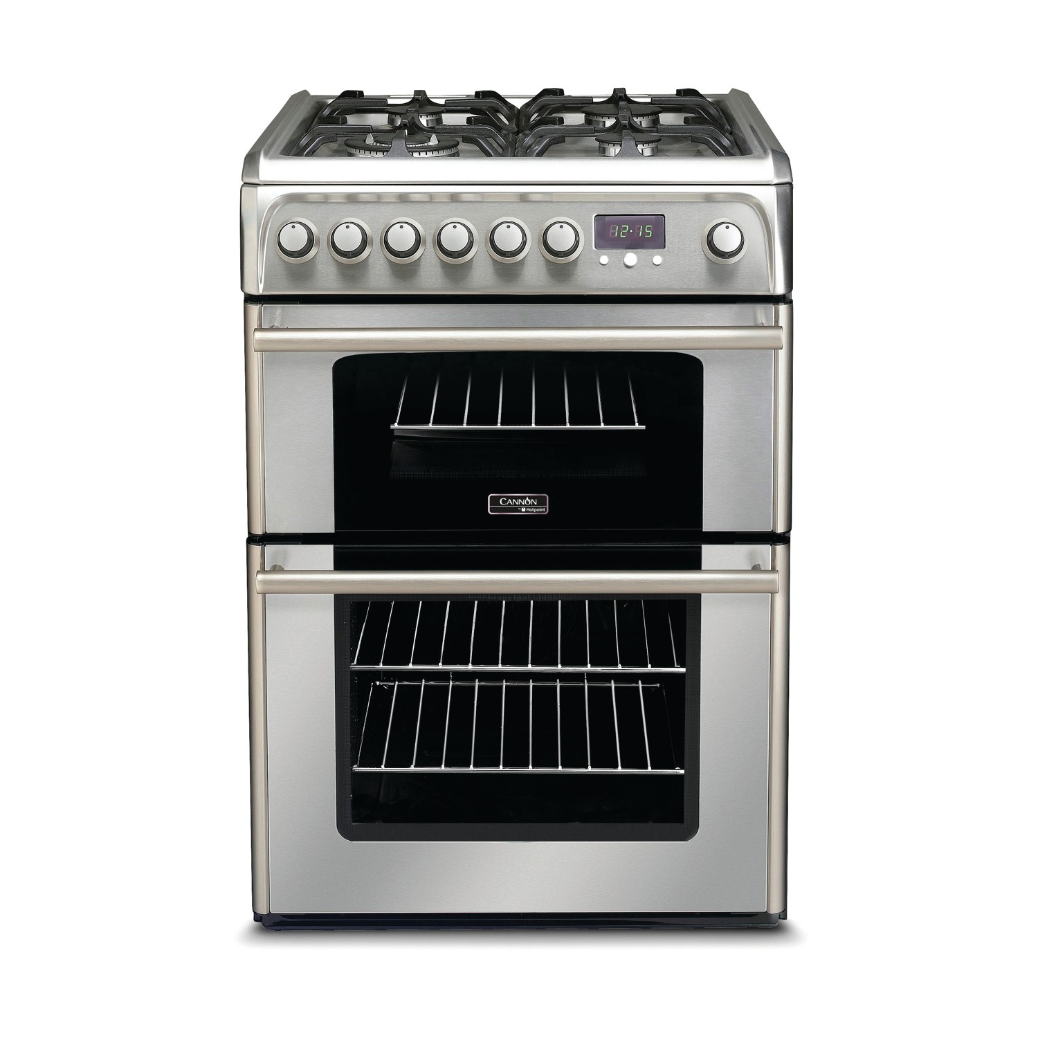 Hotpoint CH60DPXFS 60cm Wide Double Oven Dual Fuel Cooker Stainless