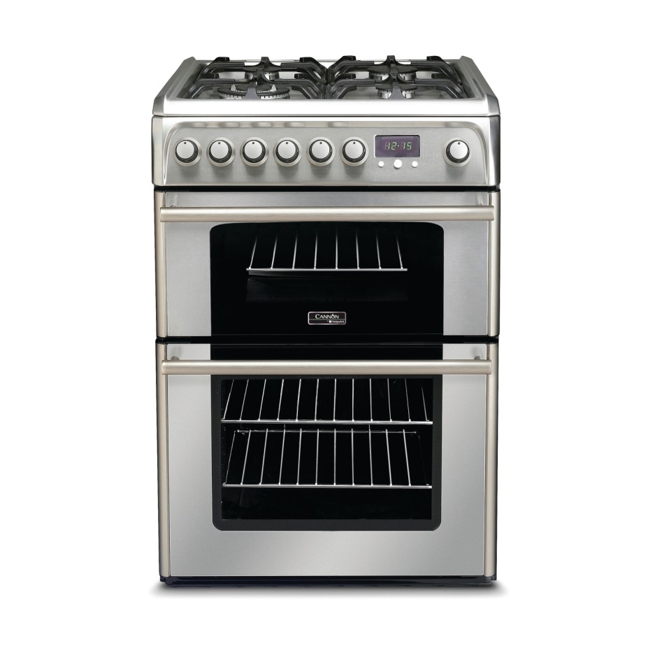 Hotpoint CH60DPXFS 60cm Wide Double Oven Dual Fuel Cooker Stainless Steel Appliances Direct