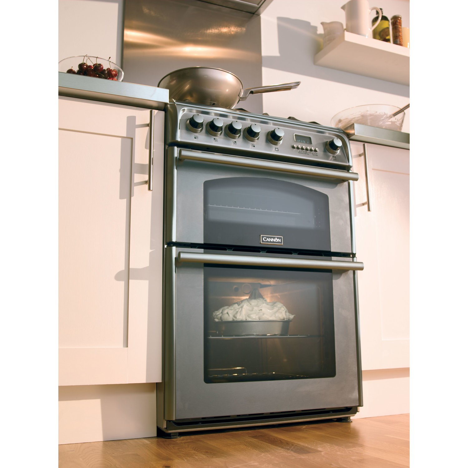 Hotpoint CH60DPXFS 60cm Wide Double Oven Dual Fuel Cooker Stainless