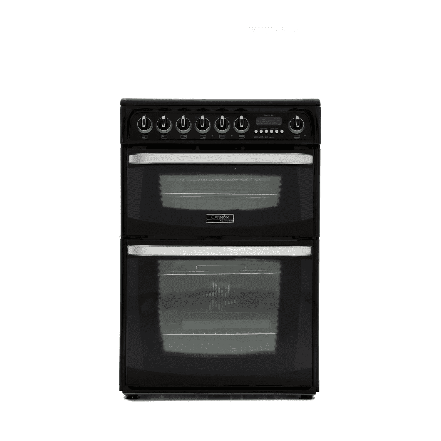 Hotpoint Cannon Double Oven 60cm Electric Cooker with Ceramic Hob - Black