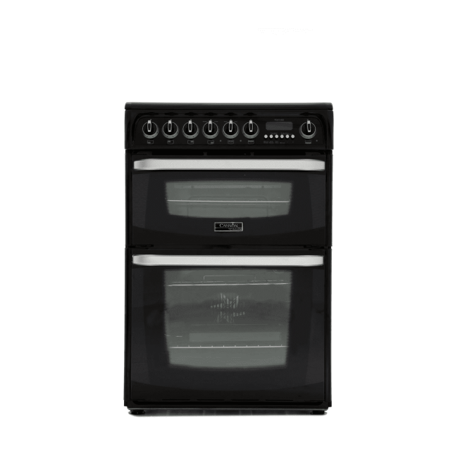 Hotpoint Cannon Double Oven 60cm Electric Cooker with Ceramic Hob - Black