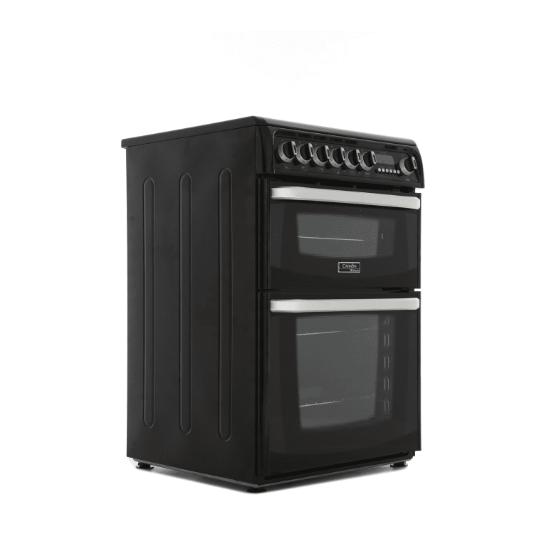 Hotpoint Cannon Double Oven 60cm Electric Cooker with Ceramic Hob - Black