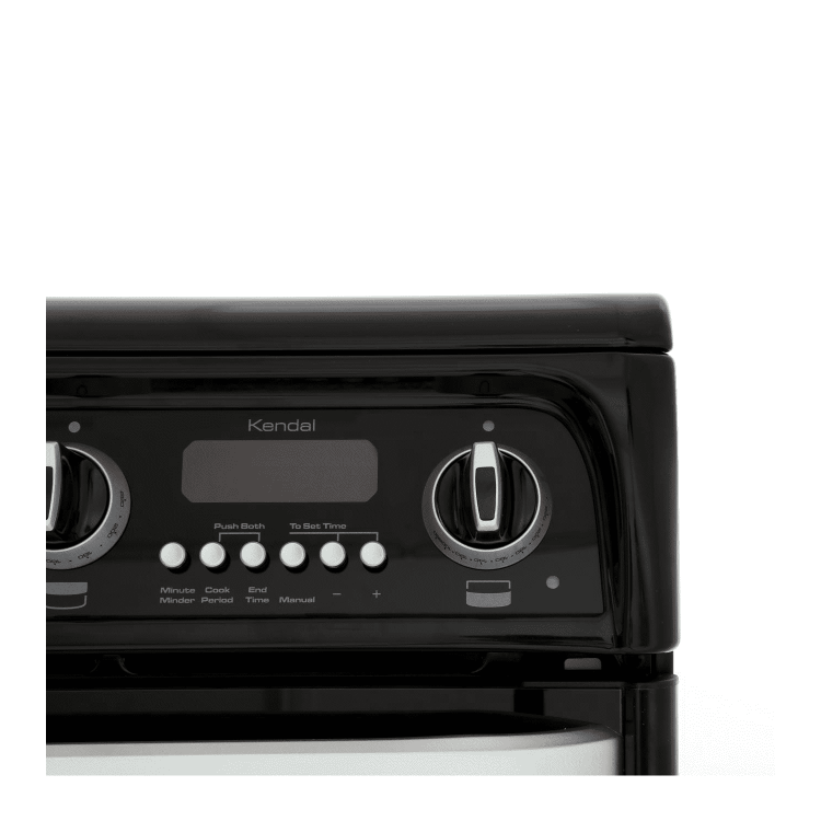 Hotpoint Cannon Double Oven 60cm Electric Cooker with Ceramic Hob - Black