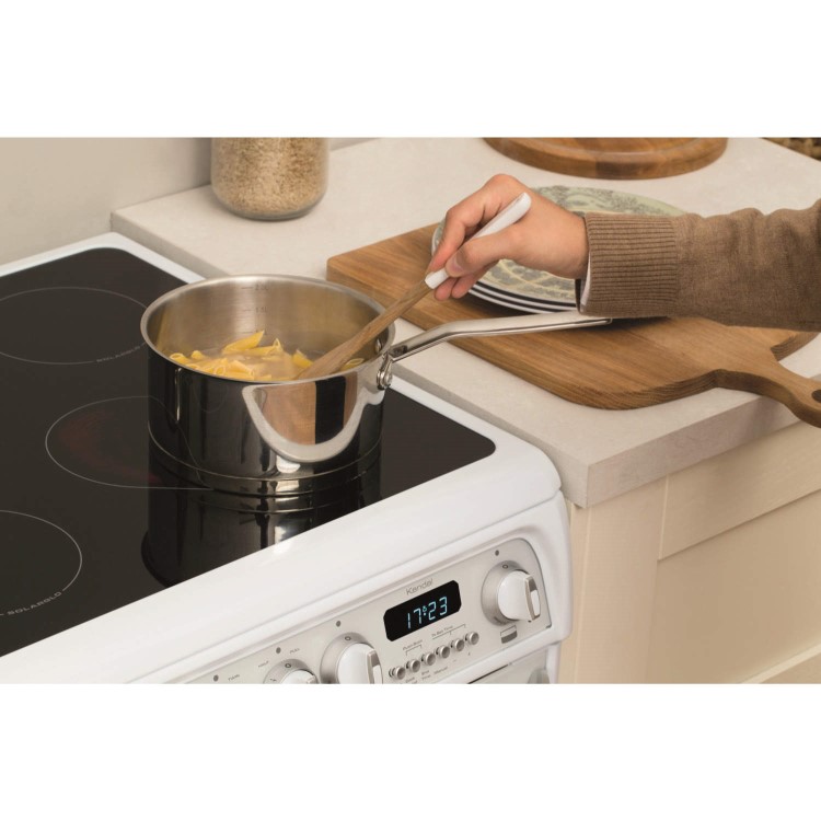 GRADE A1 - Hotpoint CH60EKWS Kendal 60cm Double Oven Electric Cooker With Ceramic Hob - White