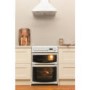 GRADE A1 - Hotpoint CH60EKWS Kendal 60cm Double Oven Electric Cooker With Ceramic Hob - White