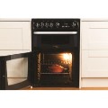 GRADE A1 - Hotpoint CH60GCIK Carrick Double Oven 60cm Gas Cooker Black