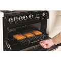 GRADE A1 - Hotpoint CH60GCIK Carrick Double Oven 60cm Gas Cooker Black