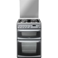 Hotpoint CH60GCIS Carrick Double Oven 60cm Gas Cooker in Silver
