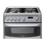 Hotpoint CH60GCIS Carrick Double Oven 60cm Gas Cooker in Silver