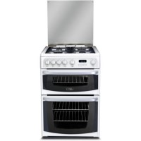 GRADE A2 - Hotpoint CH60GCIW Carrick Double Oven 60cm Gas Cooker - White