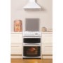 GRADE A1 - Hotpoint CH60GCIW Carrick Double Oven 60cm Gas Cooker - White