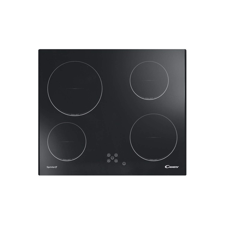 Candy CH64C Touch Control Four Zone Ceramic Hob Black