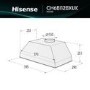 Hisense 60cm Canopy Cooker Hood – Stainless Steel