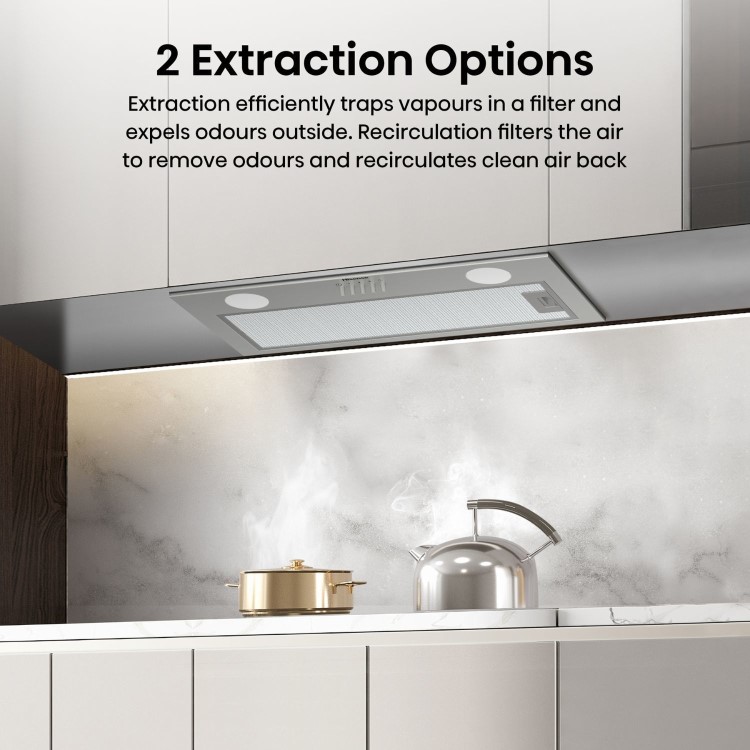 Hisense 60cm Canopy Cooker Hood – Stainless Steel