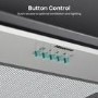 Hisense 60cm Canopy Cooker Hood – Stainless Steel