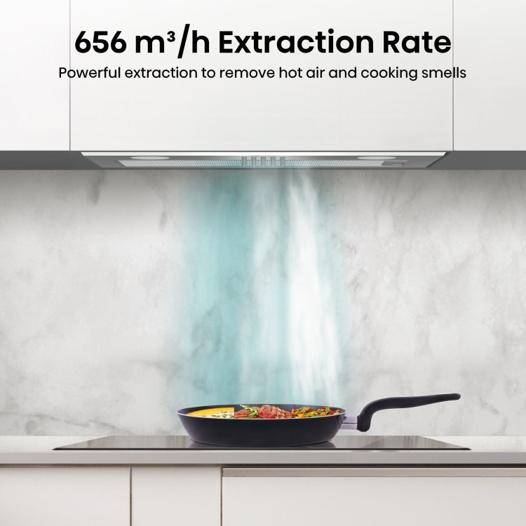 Hisense 60cm Canopy Cooker Hood – Stainless Steel