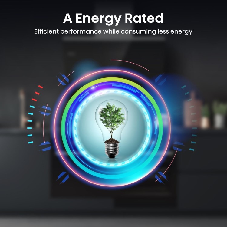 Hisense 60cm Angled Cooker Hood - Black