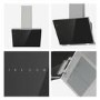 Hisense 60cm Angled Cooker Hood - Black