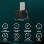 Hisense 60cm Angled Cooker Hood - Black