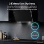 Hisense 60cm Angled Cooker Hood - Black