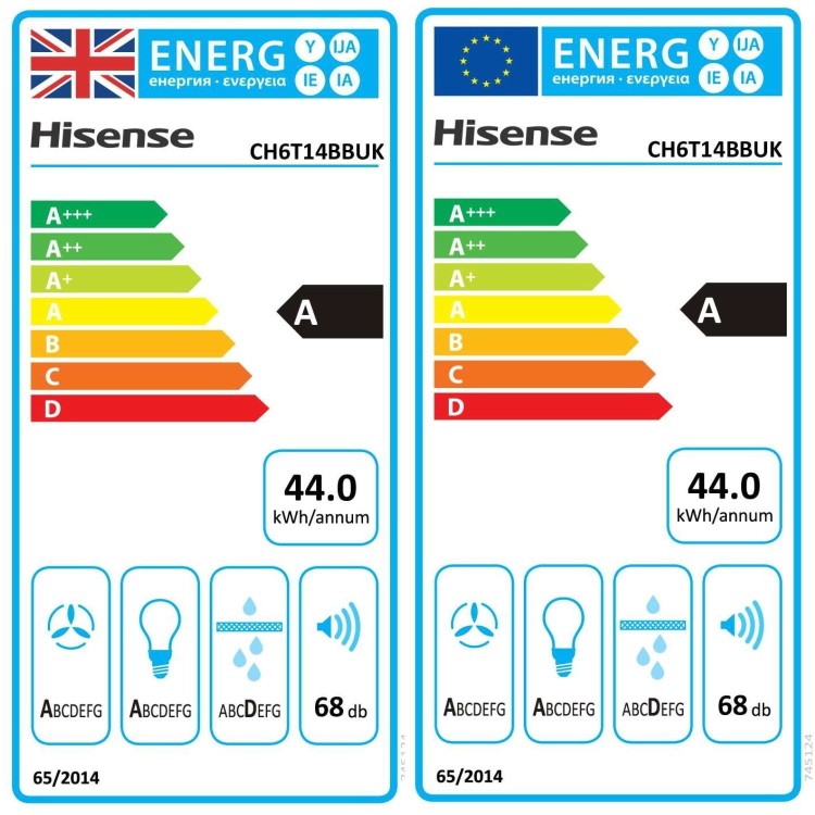 Hisense 60cm Chimney Cooker Hood - Black