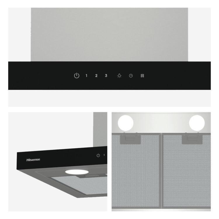 Hisense 60cm Chimney Cooker Hood – Stainless Steel
