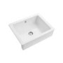 Rangemaster Hartland Single Bowl Undermount White Ceramic Kitchen Sink- 622mm x 494mm