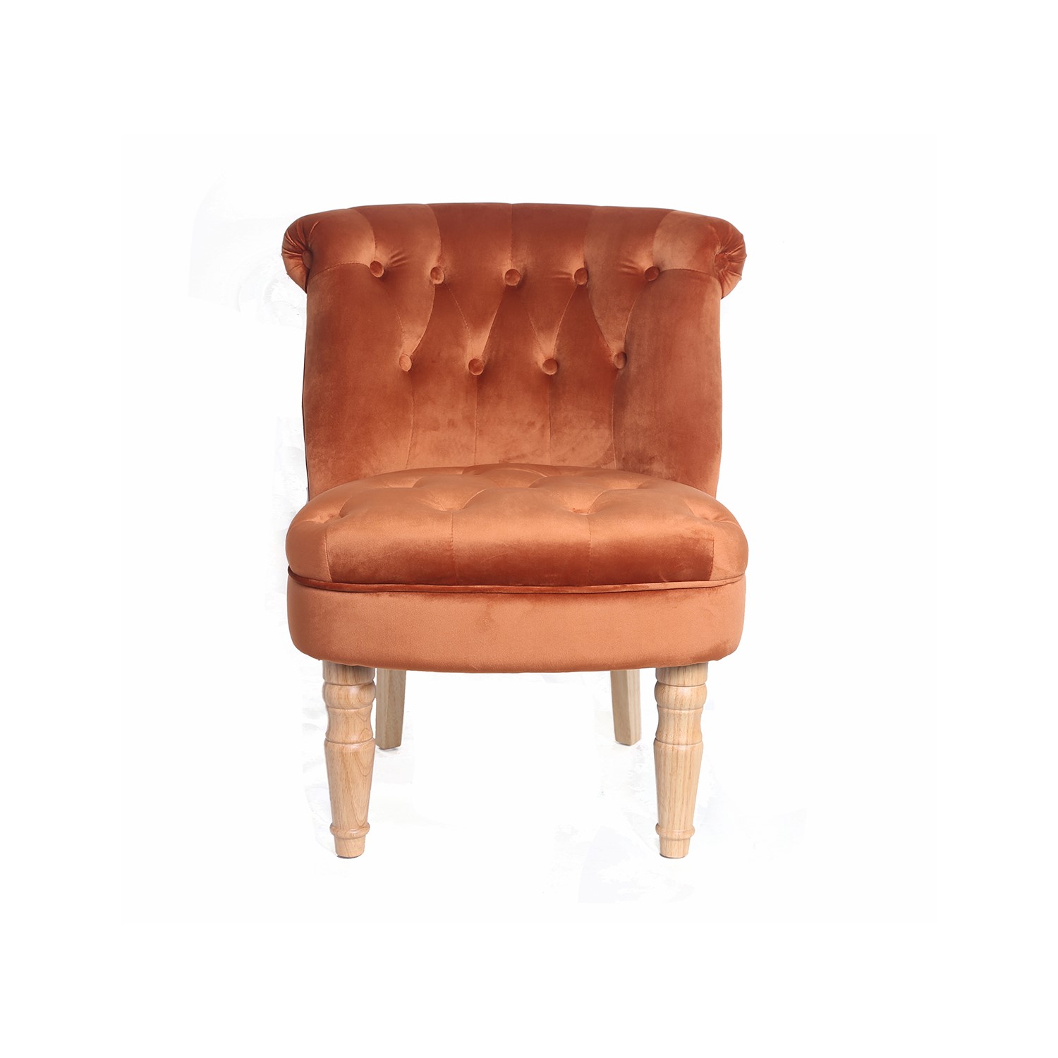 LPD Charlotte Occassional Accent Chair in Burnt Orange ...