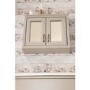 Grey Traditional Bathroom Mirror Cabinet - W700mm