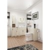 White Traditional Bathroom Mirror Cabinet - W700mm