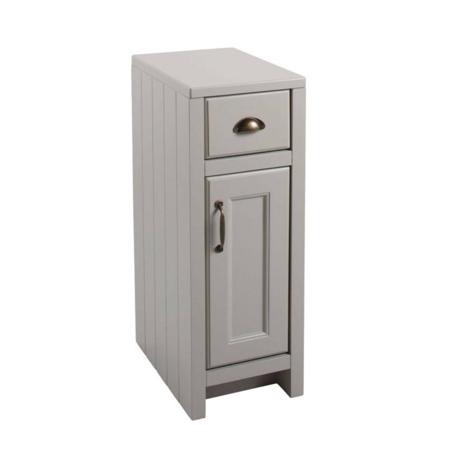 Grey Traditional Free Standing Bathroom Cabinet - W300 x ...