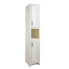 White Traditional Free Standing Tall Bathroom Storage Cabinet - H1900mm