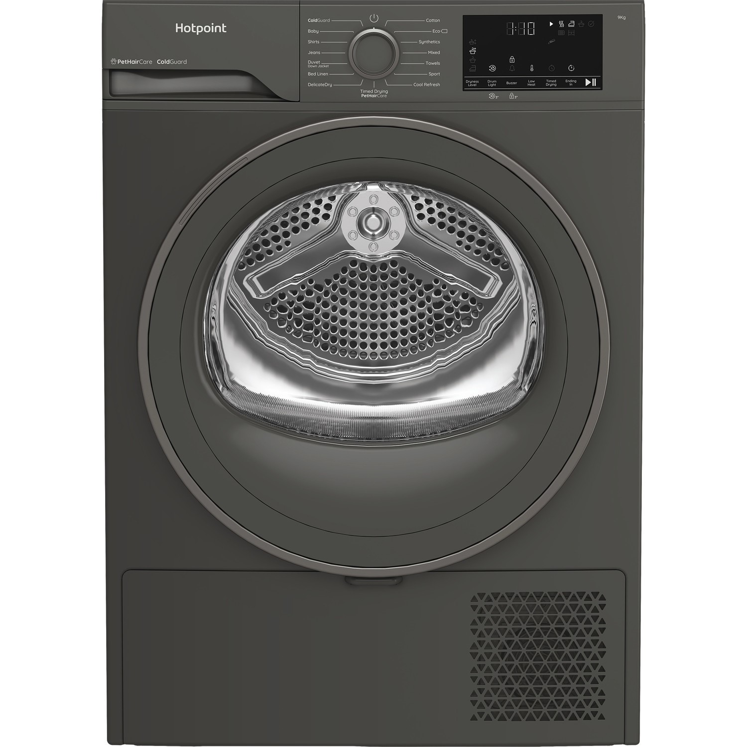 Hotpoint CHD93MGGUK 9KG - 60cm Heat Pump Tumble Dryer with PetHairCare - Grey - Image 6