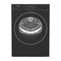 Refurbished Hotpoint FabricCare 9kg Heat Pump Dryer - Black