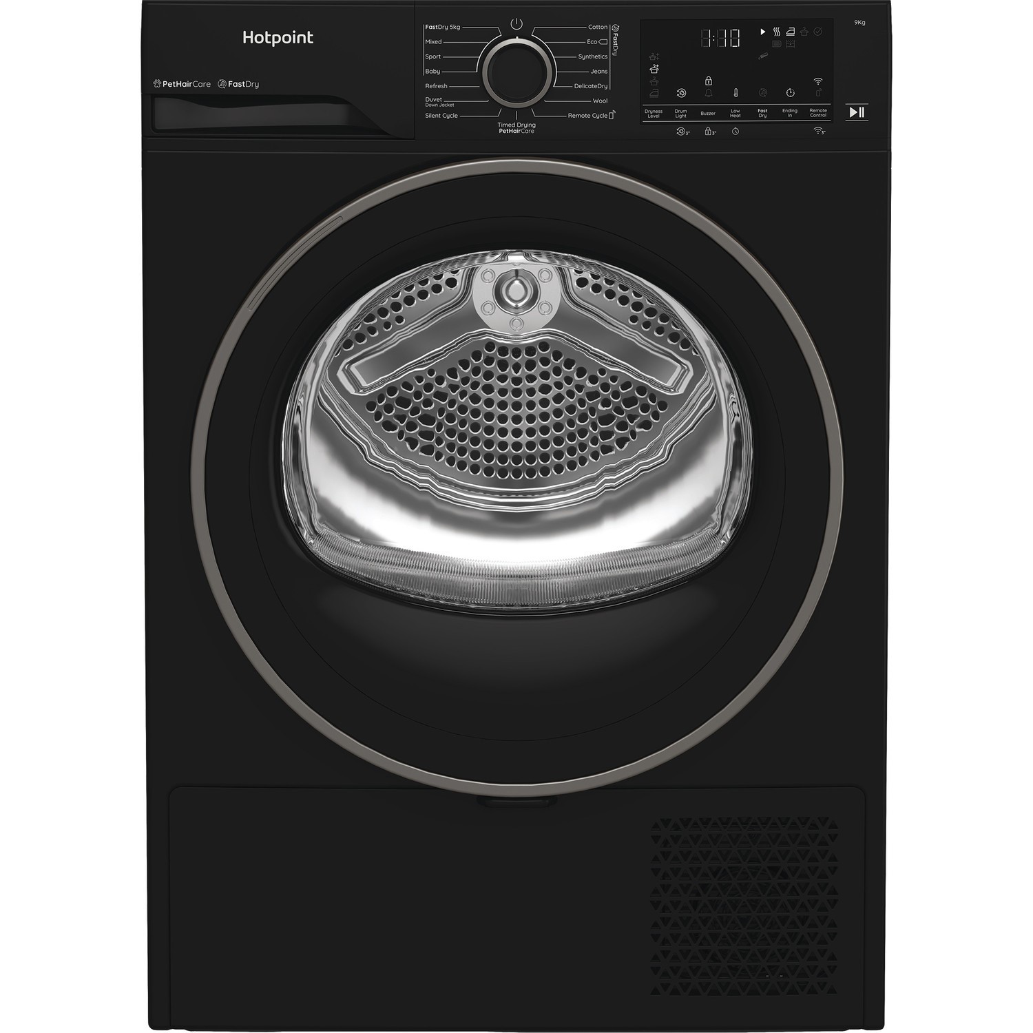 Hotpoint Black Fabric Care Freestanding 9Kg Heat Pump Tumble Dryer With Homewhiz - Image 4