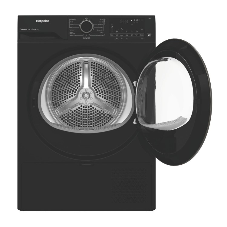 Refurbished Hotpoint FabricCare 9kg Heat Pump Dryer - Black