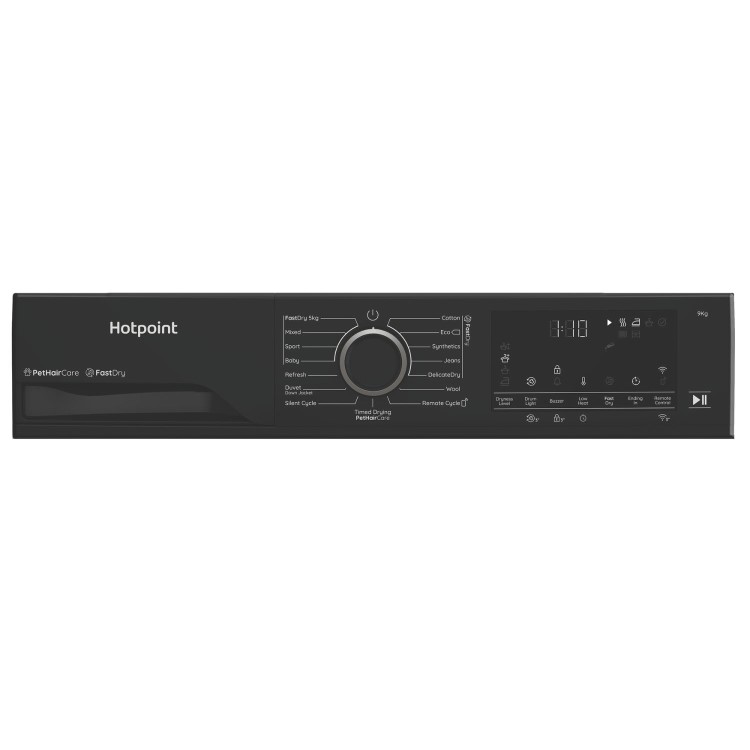Hotpoint FabricCare 9kg Heat Pump Dryer - Black