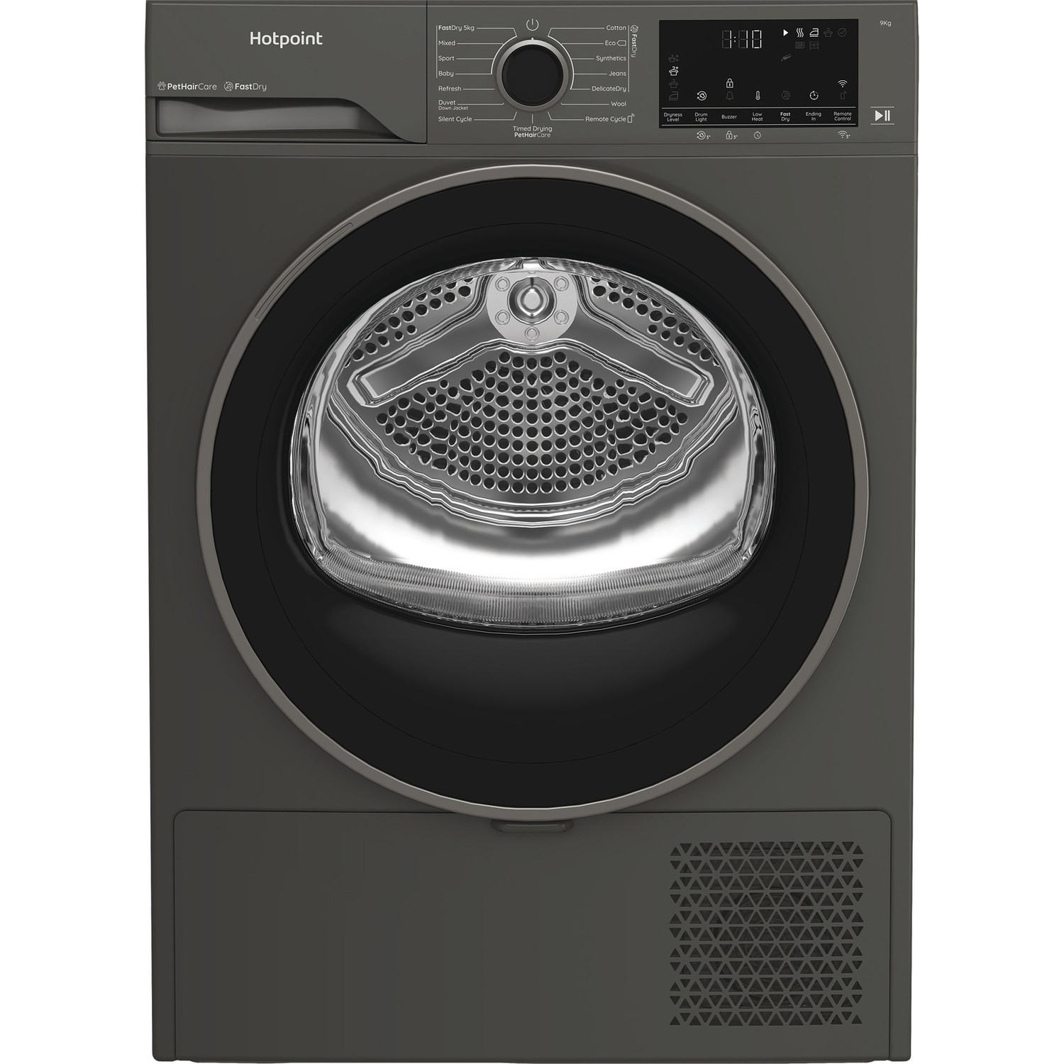 Hotpoint 9kg Heat Pump Tumble Dryer Grey C HD 94M GBS UK - Image 3