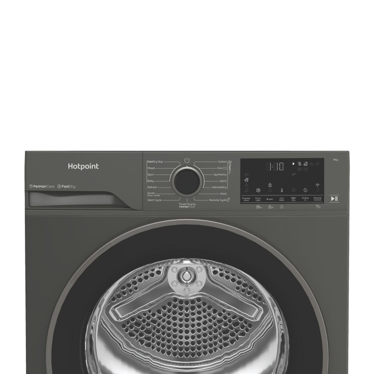 Hotpoint FabricCare 9kg Heat Pump Dryer - Graphite