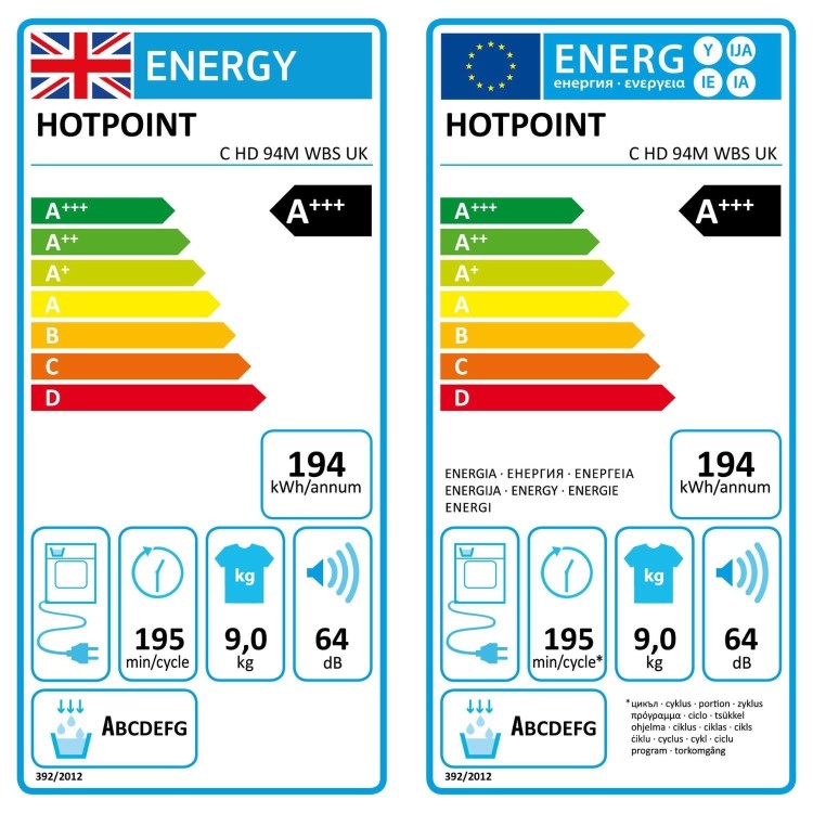 Hotpoint FabricCare 9kg Heat Pump Dryer - White