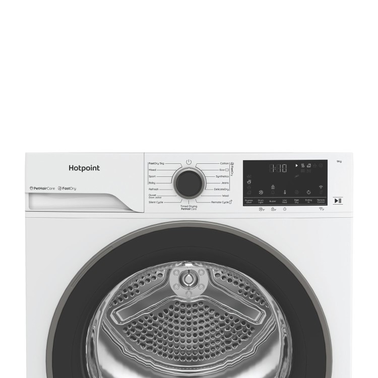Refurbished Hotpoint FabricCare 9kg Heat Pump Dryer - White