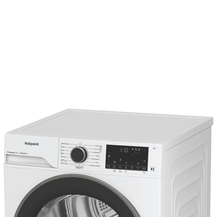 Refurbished Hotpoint FabricCare 9kg Heat Pump Dryer - White